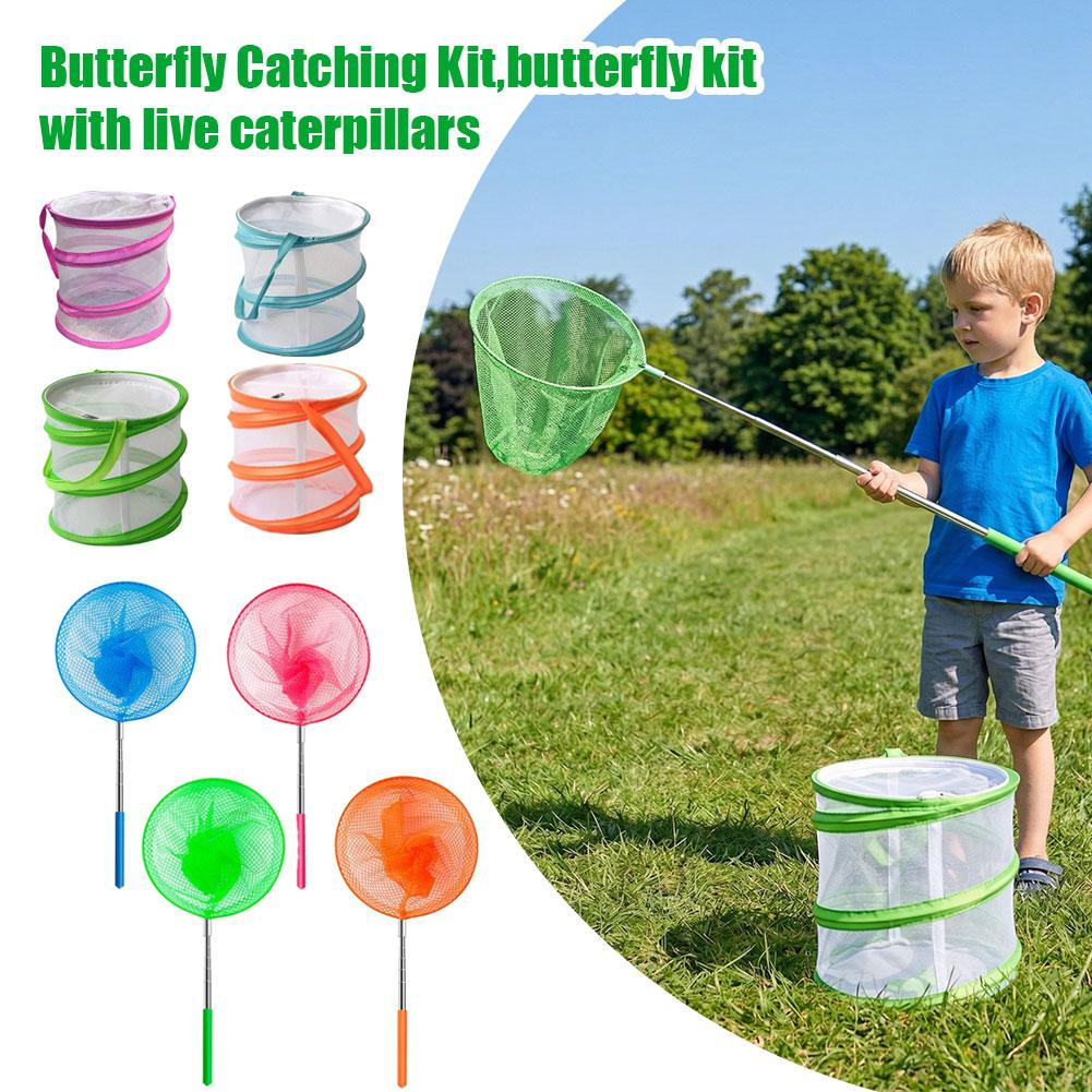 Kids Outdoor Net - Kids Butterfly Catching Kit Foldable Mesh