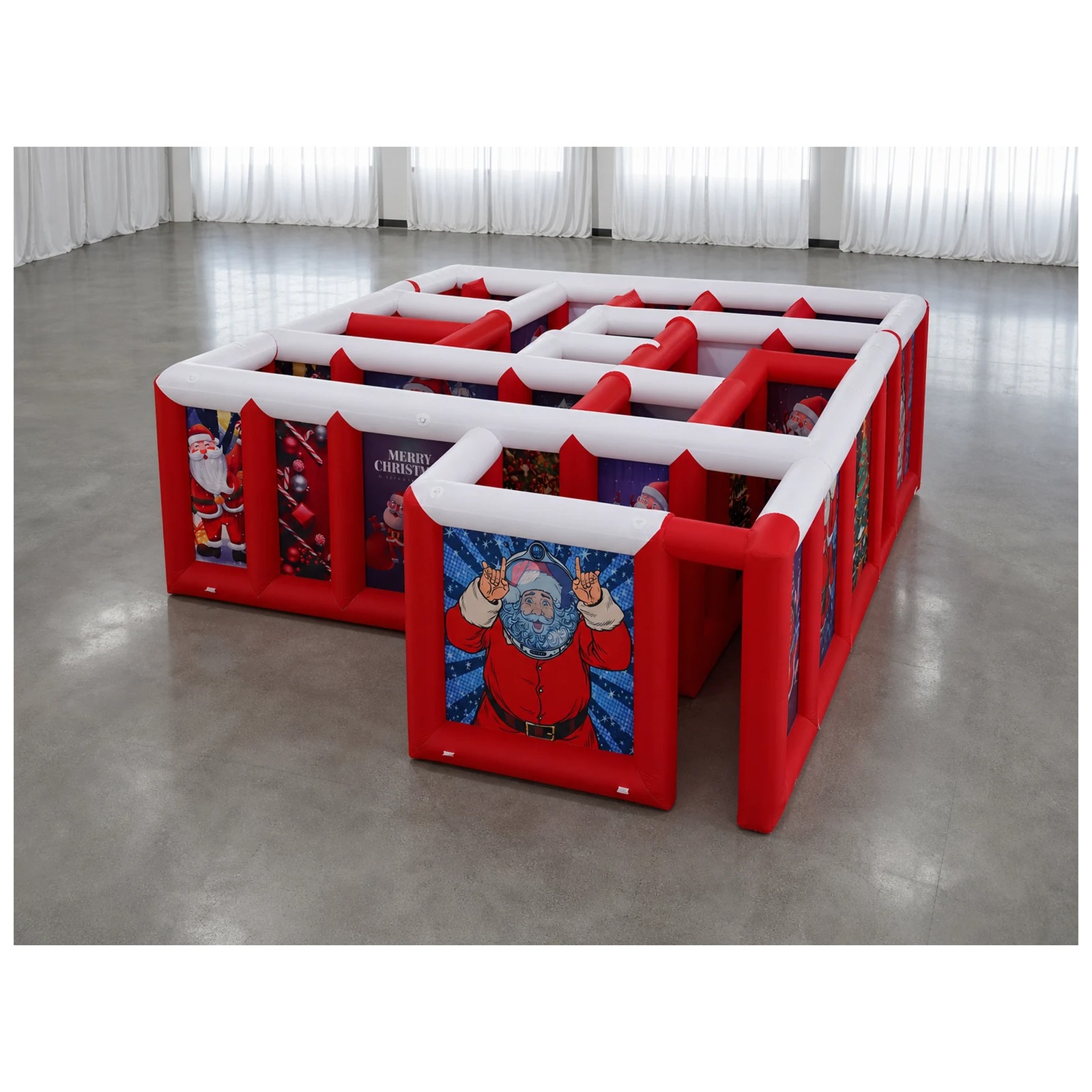 Kids Outdoor Games For Party - Mê cung bơm hơi mái phẳng