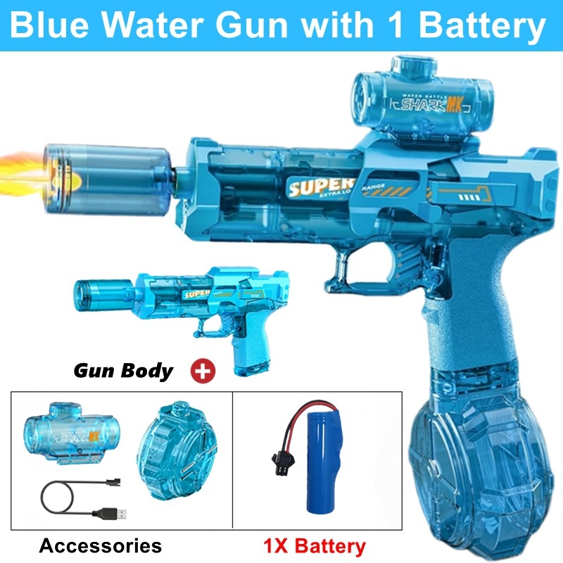 Kids Outdoor Games For Party - Electric Water Blaster Gun - Automatic