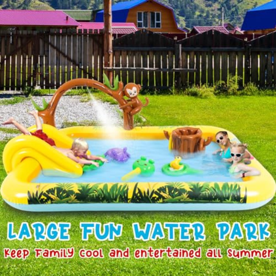 Outdoor inflatable jungle anim - đánh giá và giá Kids Outdoor Garden
