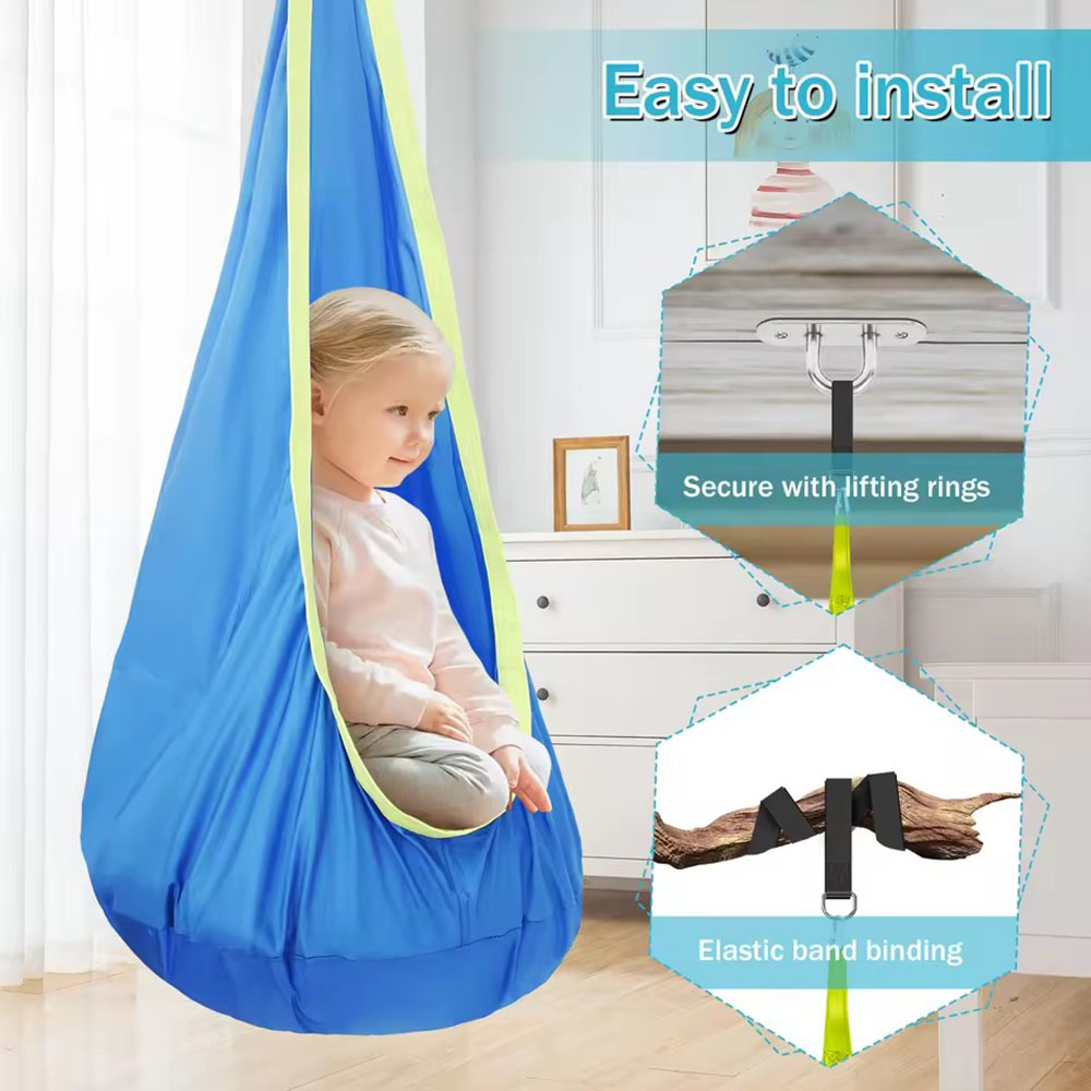 Kids Pod Swing Seat Nylon Hang - đánh giá và giá Kids Outdoor Swing