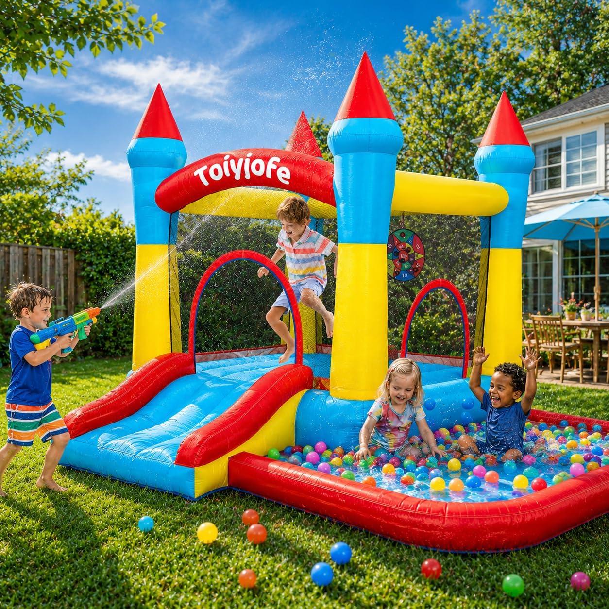Bounce House for Kids 3-6, Tod - đánh giá và giá Kids Outdoor Jumping Castle