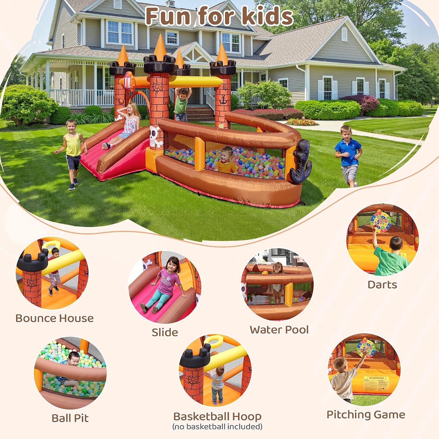 Inflatable Bounce House for Ki - đánh giá và giá Kids Outdoor Jumping Castle