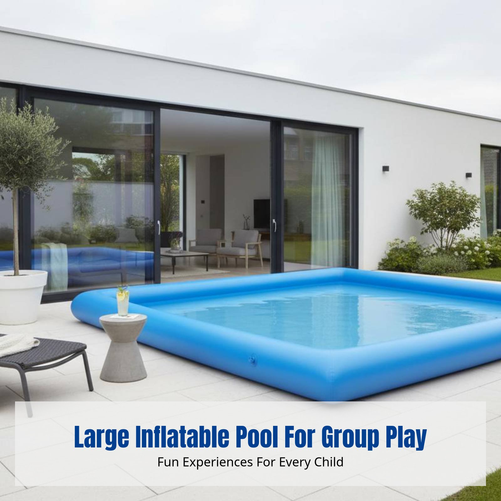 Heavy-Duty Inflatable Pool, Ki - đánh giá và giá Kids Outdoor Play Area