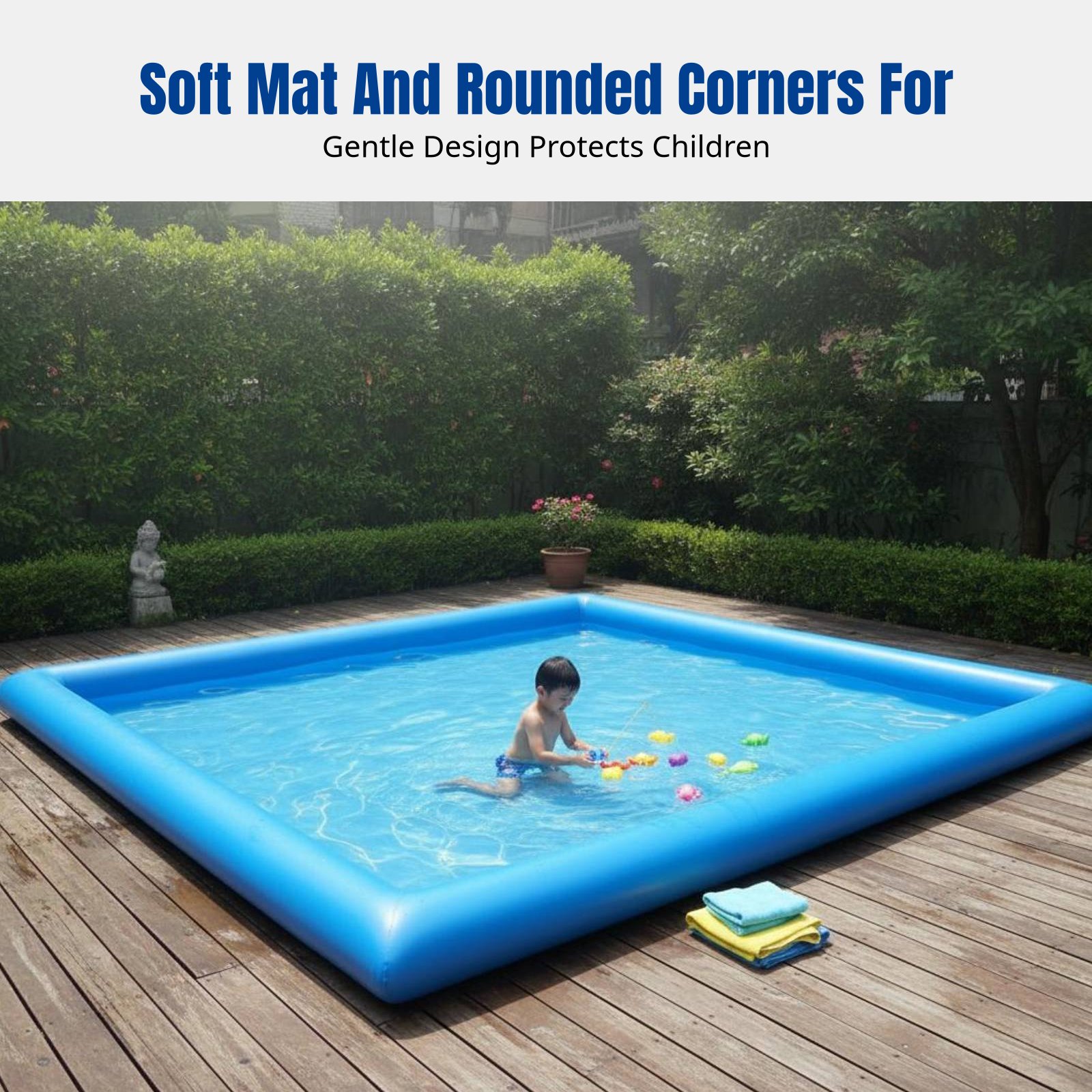 Heavy-Duty Inflatable Pool, Ki - đánh giá và giá Kids Outdoor Play Area