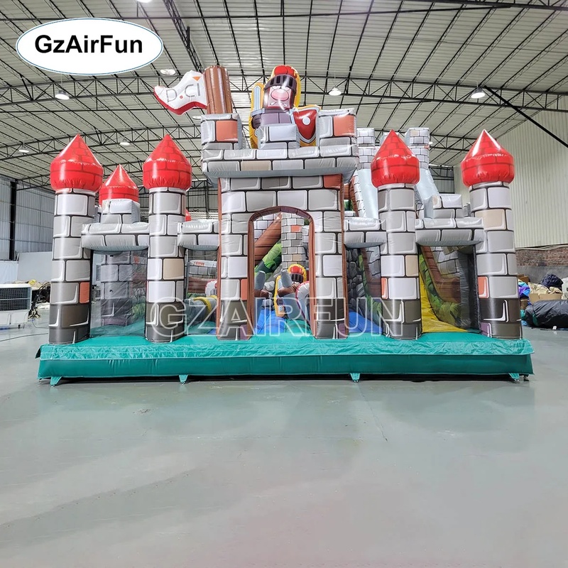 Commercial PVC Knight Castle I - đánh giá và giá Kids Outdoor Obstacle Course Equipment