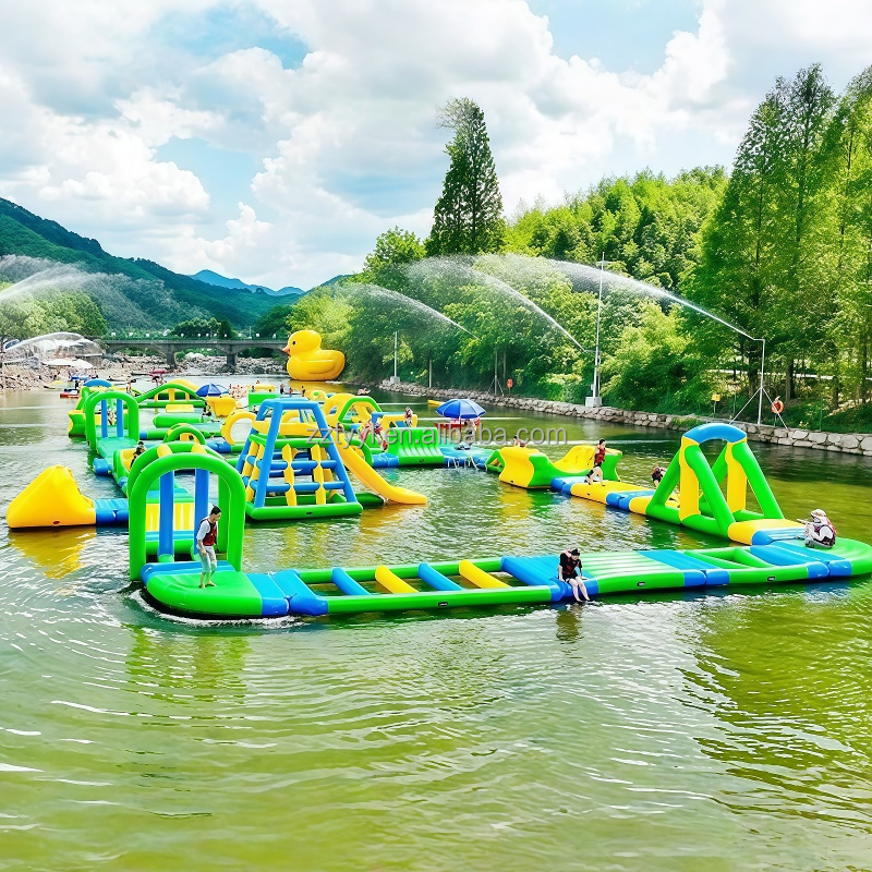 Customized Large Inflatable Wa - đánh giá và giá Kids Outdoor Obstacle Course Equipment