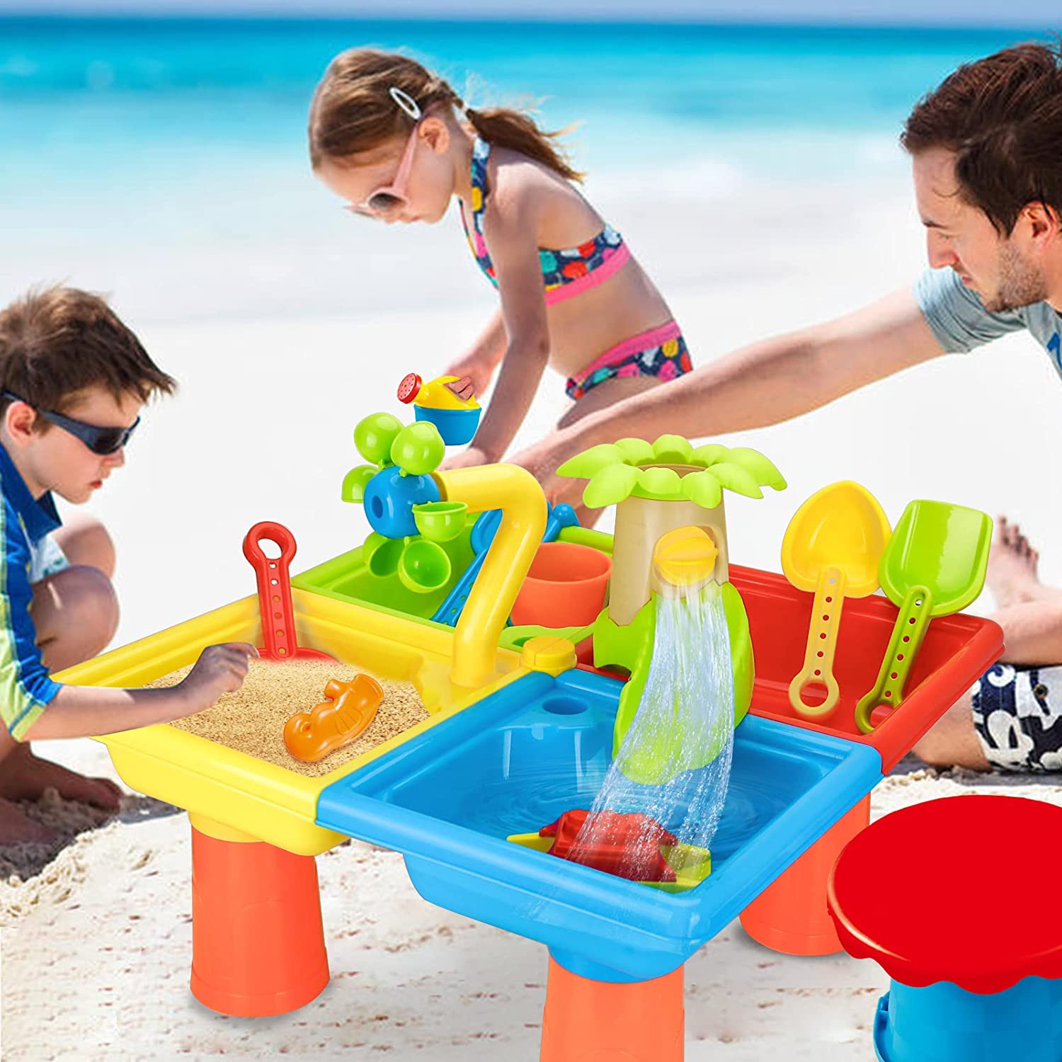 Beach Table Sand Play Toys Chi - đánh giá và giá Kids Outdoor Play Table