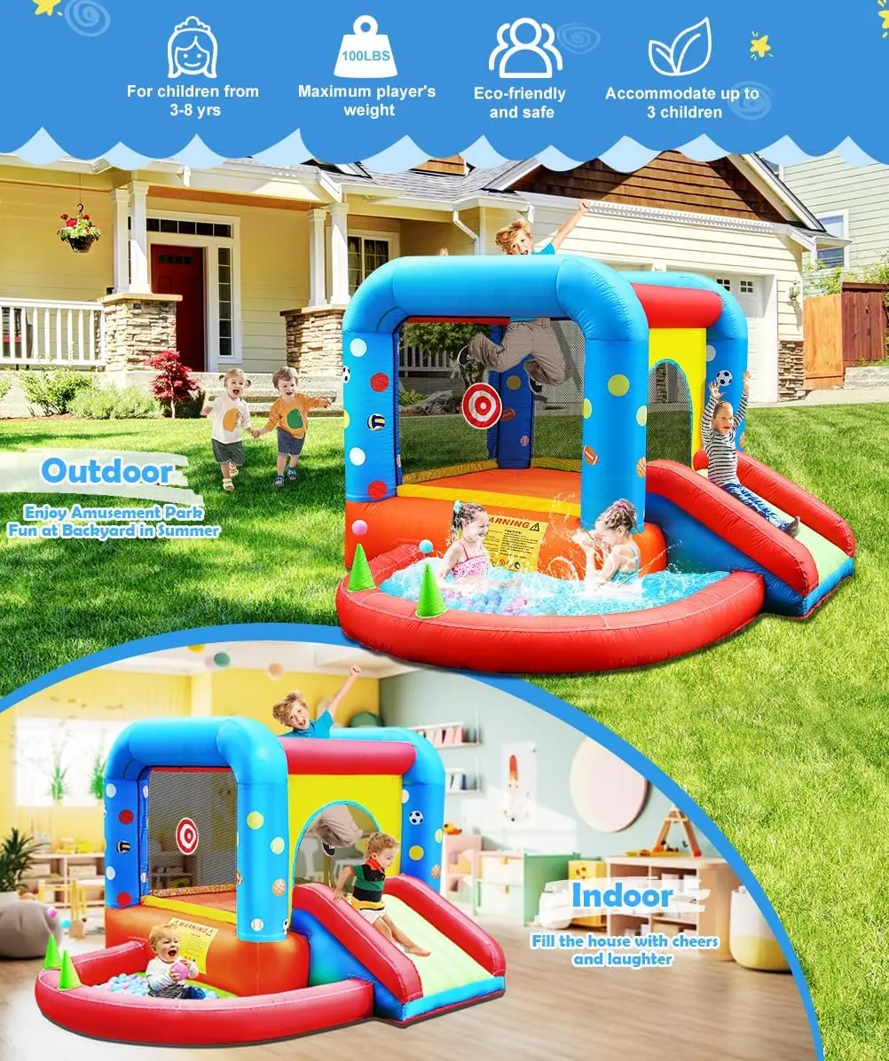 Step4Fun Inflatable Bounce Hou - đánh giá và giá Kids Outdoor Jumping Castle