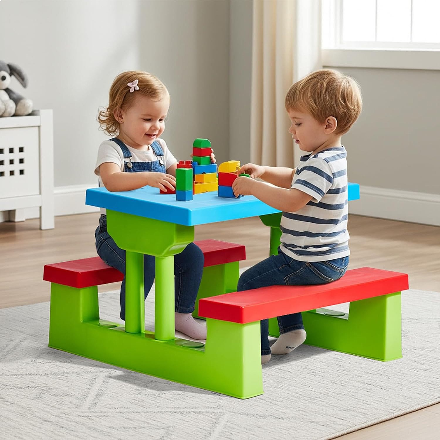 JOYMOR Kids Picnic Table with  - đánh giá và giá Kids Outdoor Table With Umbrella