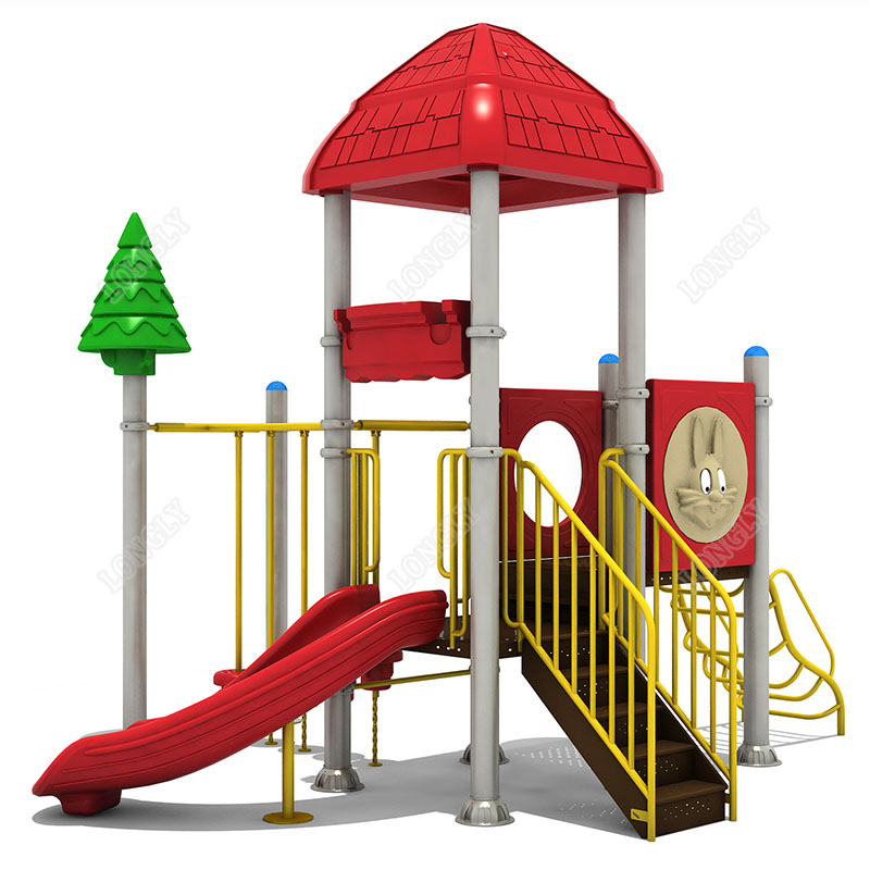 Red Plastic Slide for Kids LLD - đánh giá và giá Kids Outdoor Garden