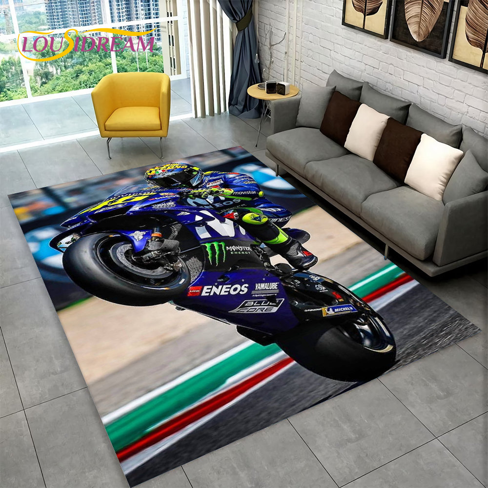 3D Motorcycle Racing Area Rug  - đánh giá và giá Kids Outdoor Play Area