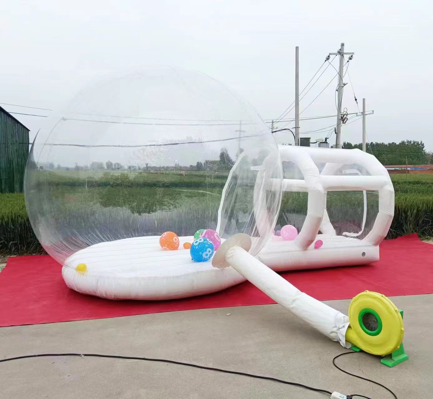 Outdoor  White PVC Inflatable  - đánh giá và giá Kids Outdoor Jumping Castle