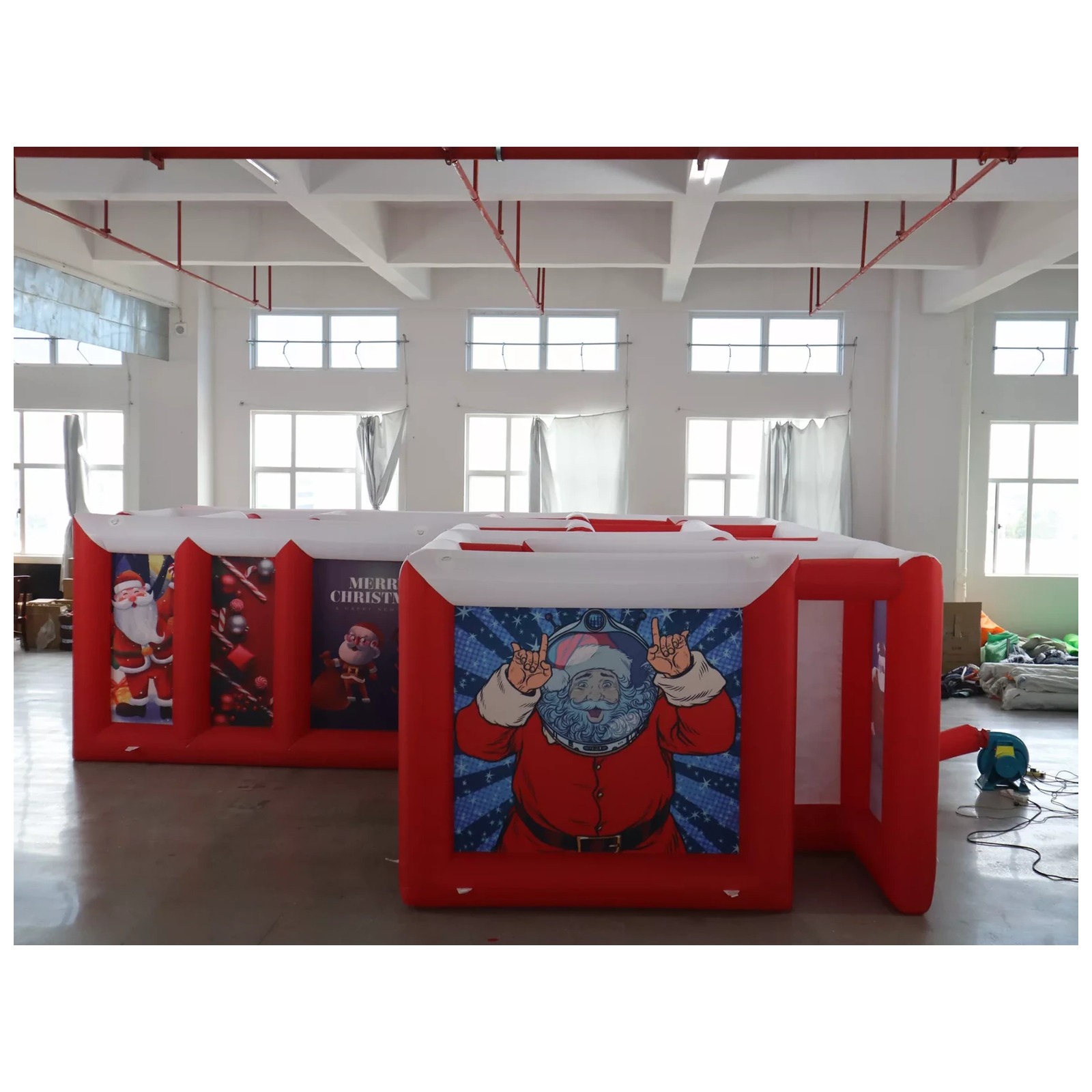 Mê cung bơm hơi mái phẳng màu  - đánh giá và giá Kids Outdoor Games For Party