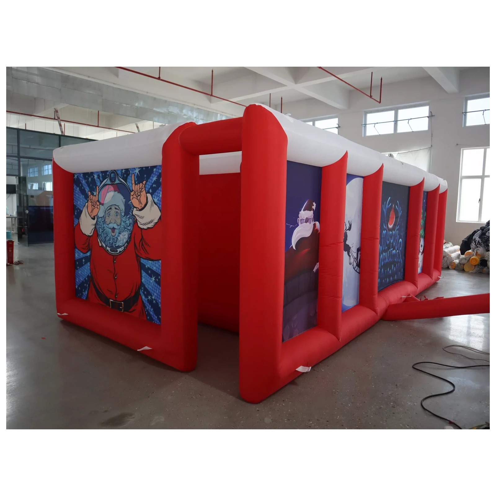 Mê cung bơm hơi mái phẳng màu  - đánh giá và giá Kids Outdoor Games For Party