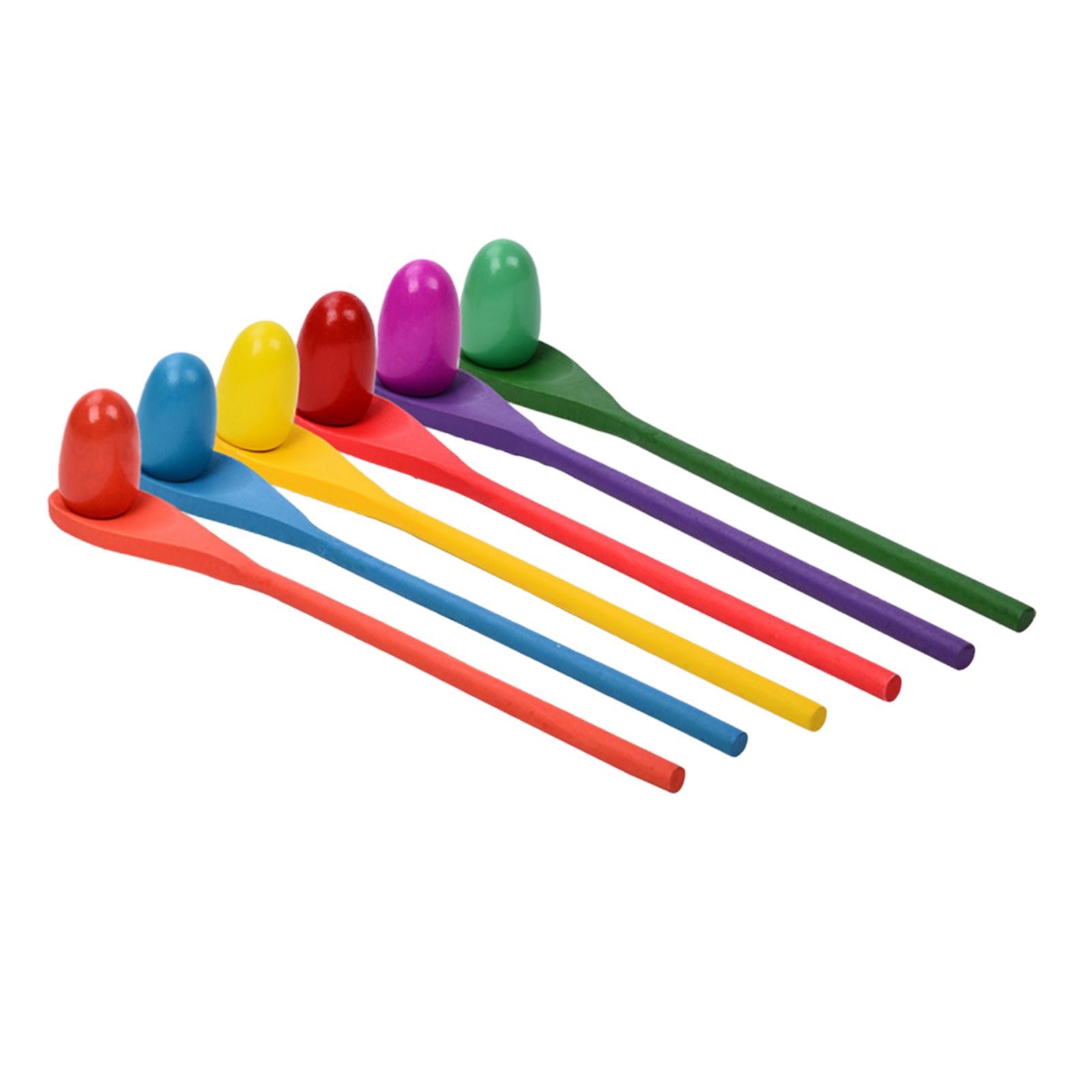 6 Pieces Egg Spoon Race Game H - đánh giá và giá Kids Outdoor Games For Party