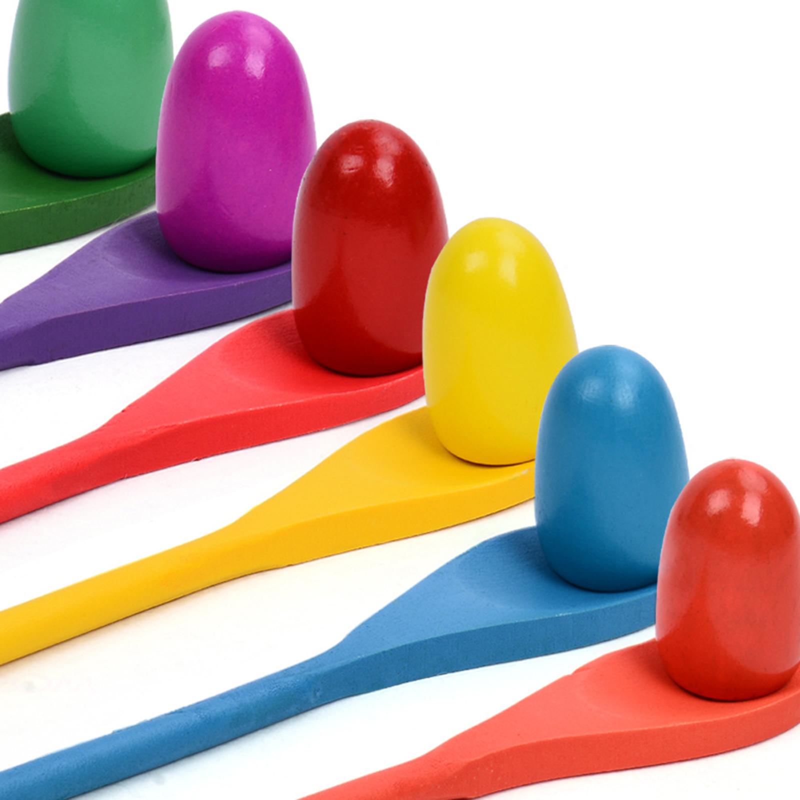 6 Pieces Egg Spoon Race Game H - đánh giá và giá Kids Outdoor Games For Party