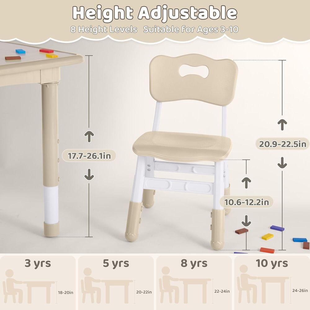 Kids Table and 4 Chairs Set, H - đánh giá và giá Kids Outdoor Table And Chairs